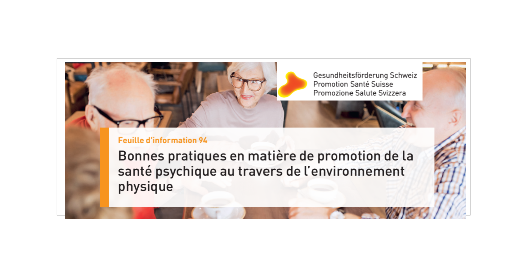 Bonnes pratiques en matière de promotion de la santé psychique au